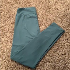 LulaRoe Olive Green Leggings One Size Soft Long